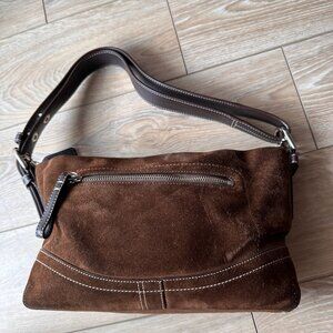 Coach Classic Hobo, Brown Suede